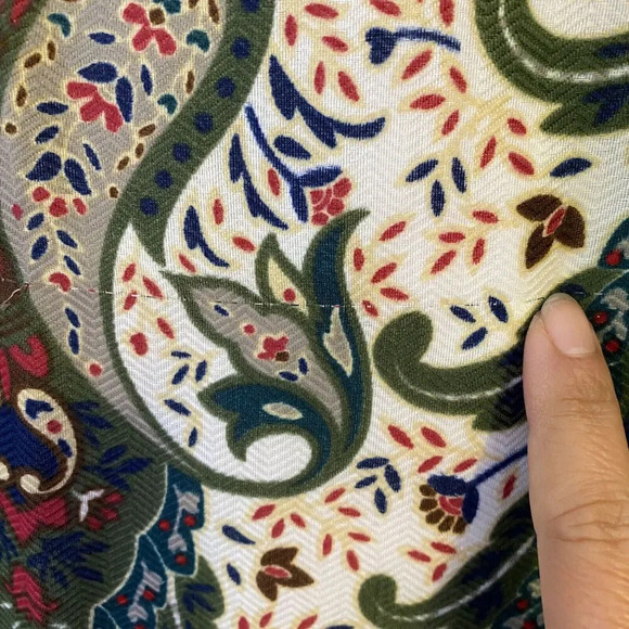 VTG Express Scarf Floral Silky Artsy Expression Impression Luxury Square 38” - Picture 8 of 8